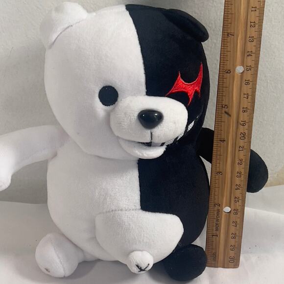 Danganronpa Monokuma Black & White Bear Japanese Video Game Jagged Eye Figure - Picture 6 of 14
